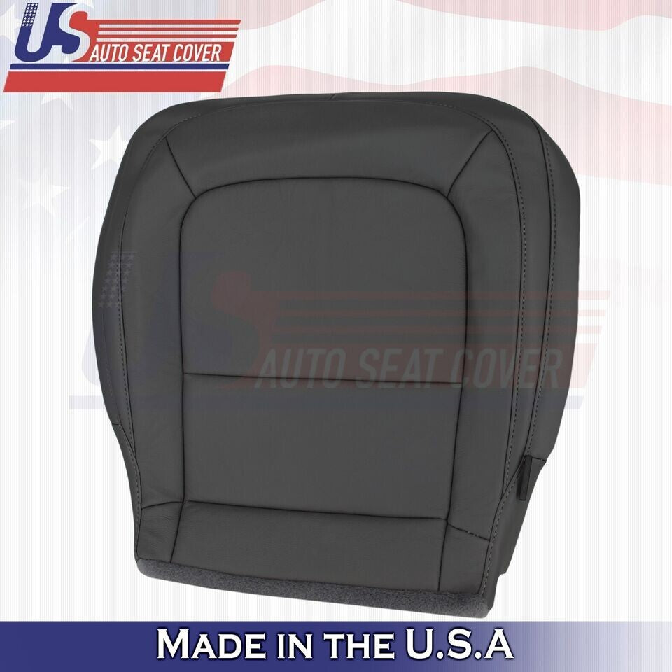 2015 to 2022 Fits Chevy Colorado Driver & Passenger Bottoms Leather Cover Black